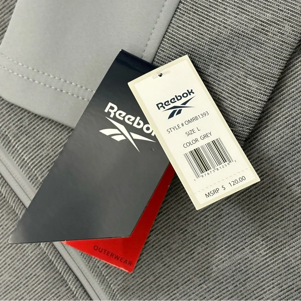 Reebok outerwear Men’s thermal full zip hoodie Hooded Jacket